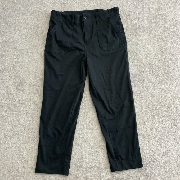 32 Degrees Cool Women's L Black Wide Leg Chino Pants - Picture 1 of 10
